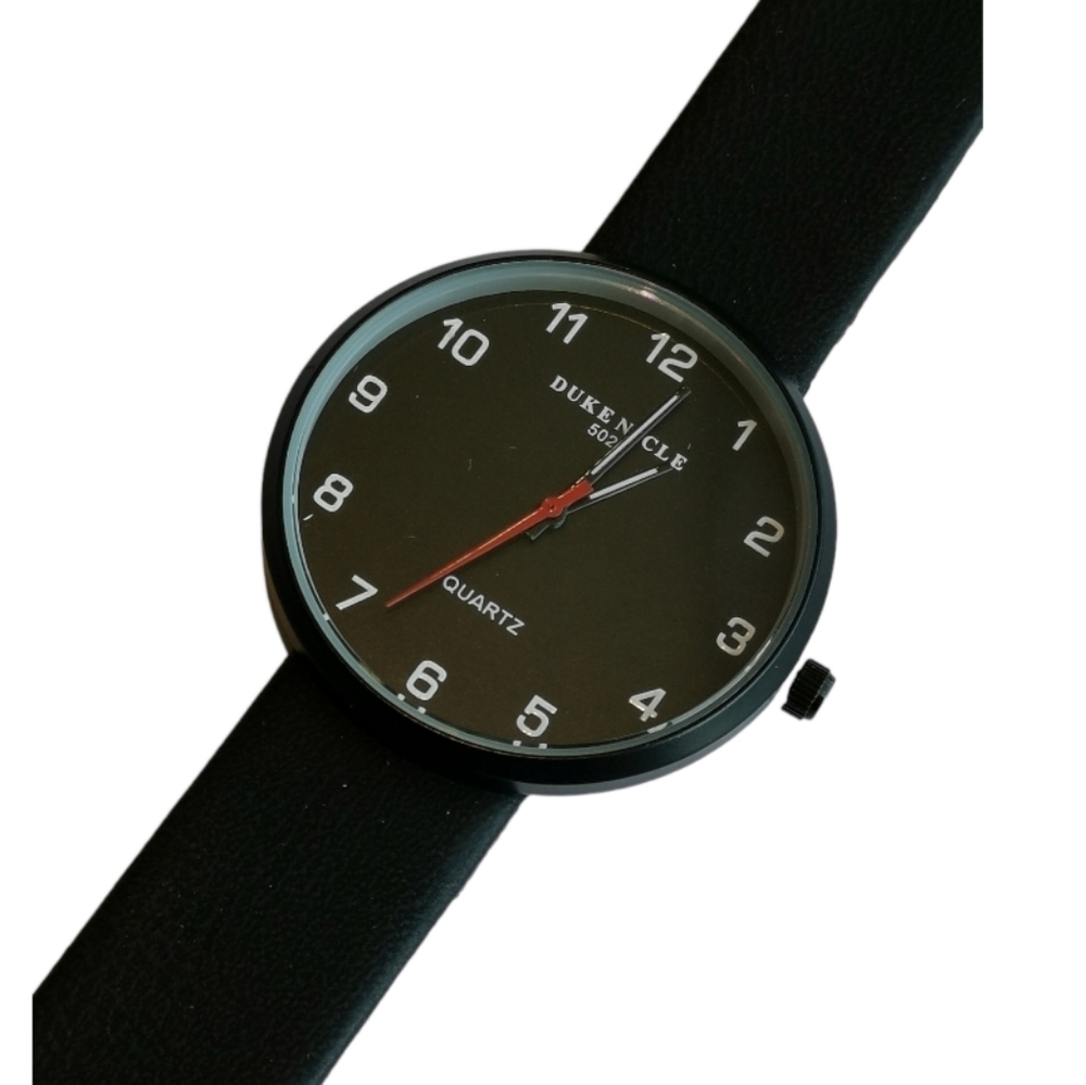 NWT unisex watch black large face  Japanese movement